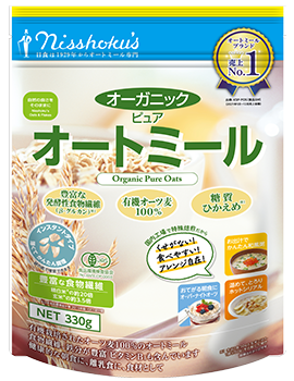 日食 オーガニックピュアオートミール 330g