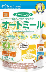 日食 オーガニックピュアトラディショナルオートミール 800g