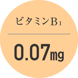 ビタミンB₁ 0.07mg