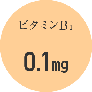 ビタミンB₁ 0.1mg